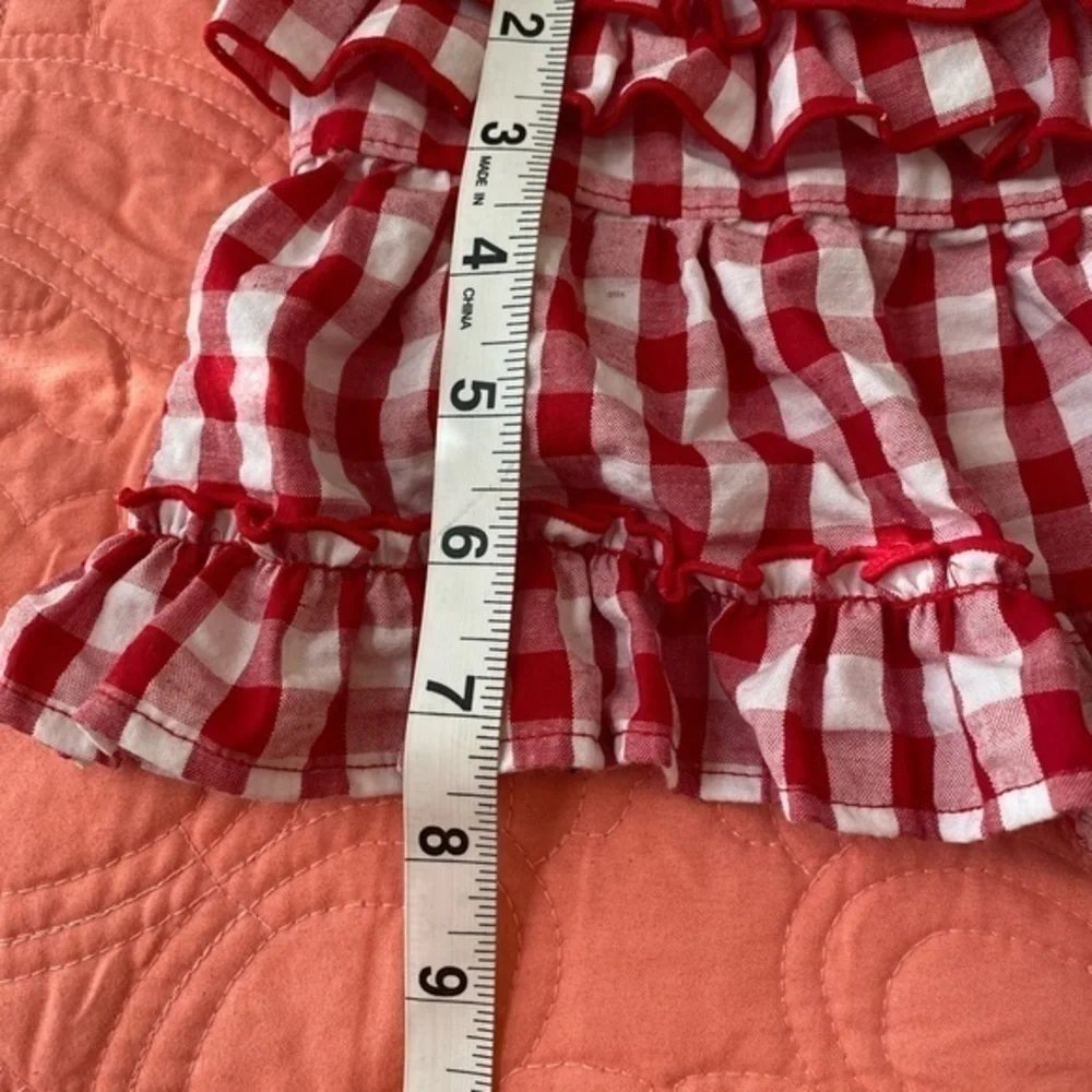 Pets Sun Dress red and checked Size XSMALL
